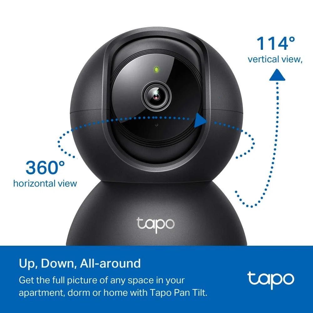 1080P 360° Indoor Kamera Schwarz| Tapo C201 - Image 3