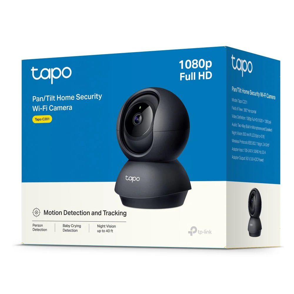 1080P 360° Indoor Kamera Schwarz| Tapo C201 - Image 8