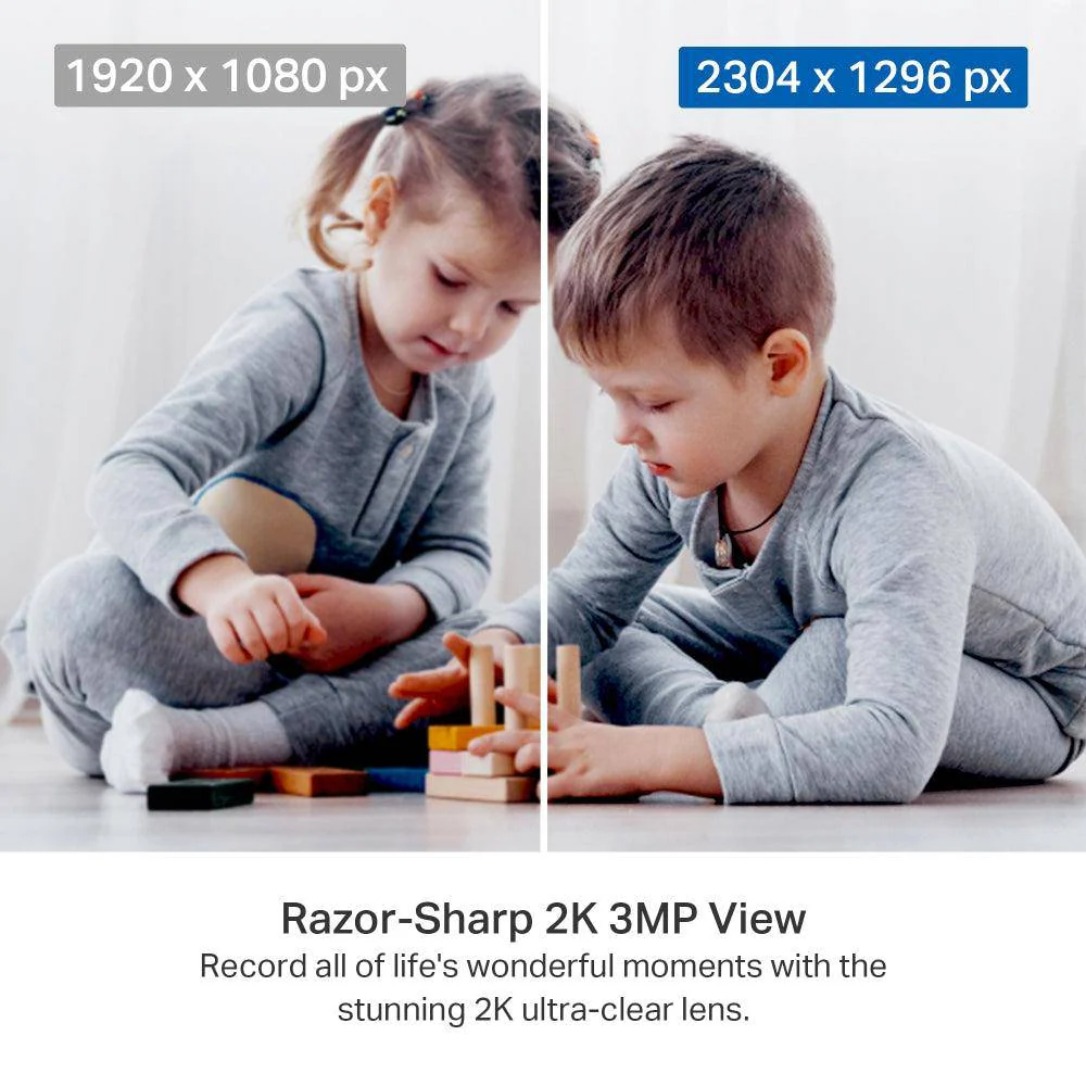 2K 3MP 360° Indoor Kamera Schwarz | Tapo C211 - Image 3