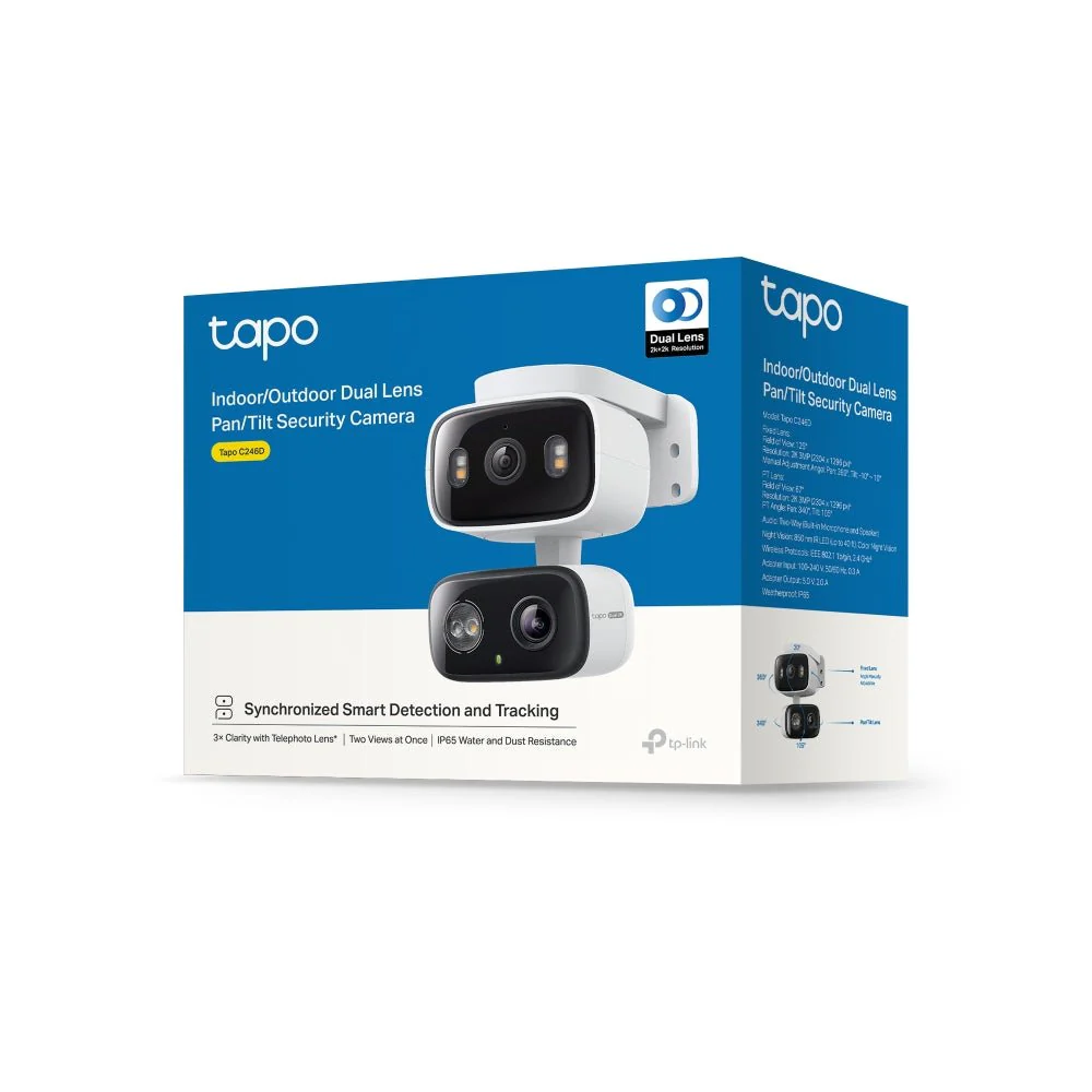2K+2K Dual-Objektiv 360° Outdoor Kamera | Tapo C246D - Image 13