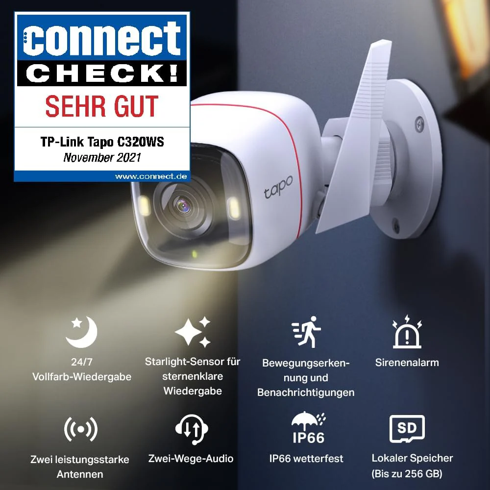 2K 4MP  Outdoor Kamera | Tapo C320WS - Image 3