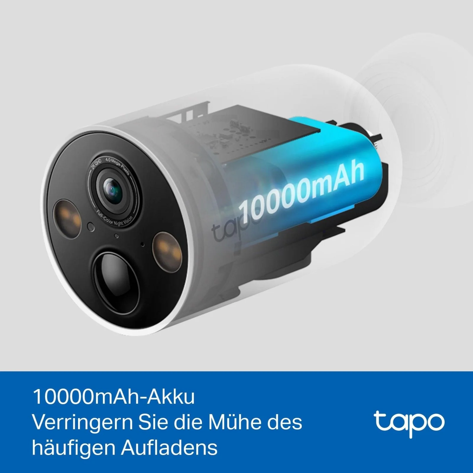 2K 4MP 10000mAh Akku Kamera | Tapo C425(4er-Pack) - Image 3