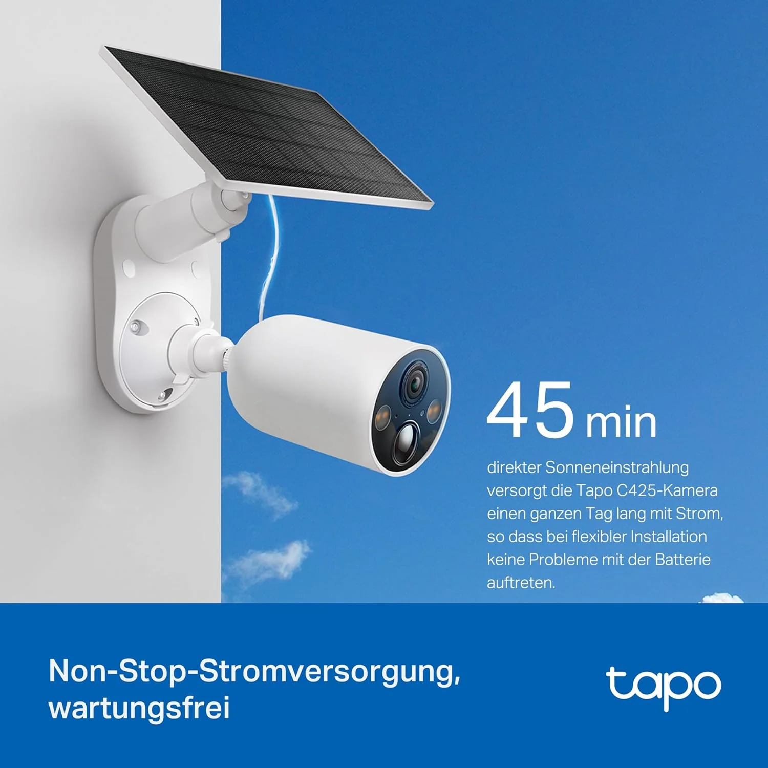 2K 4MP 10000mAh Solarbetriebene Akku Kamera | Tapo C425 KIT - Image 3