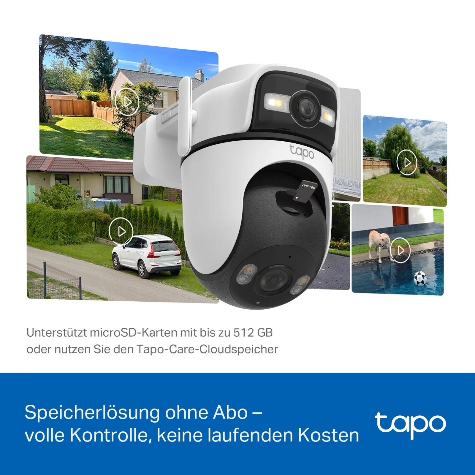 2K+2K Dual-Objektiv 360° Outdoor Kamera mit IP66-Wetterbeständigkeit | Tapo C545D - Image 11