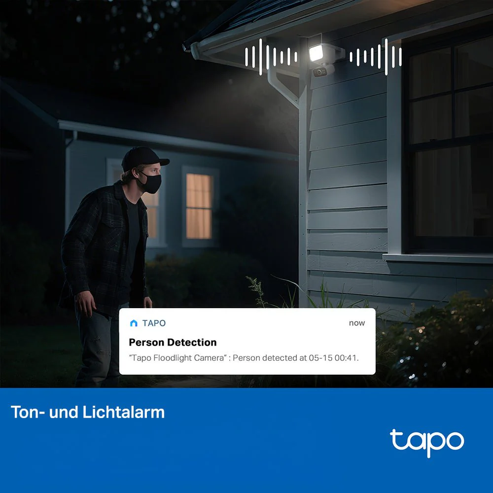 2K 3MP 360° 800-Lumen Solarbetriebene Flutlicht Kamera | Tapo C615F KIT - Image 11