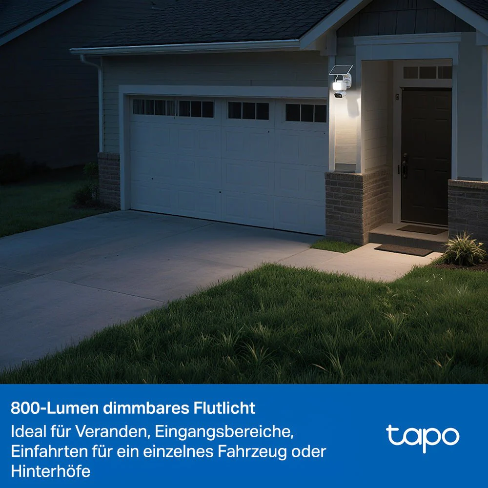 2K 3MP 360° 800-Lumen Solarbetriebene Flutlicht Kamera | Tapo C615F KIT - Image 4