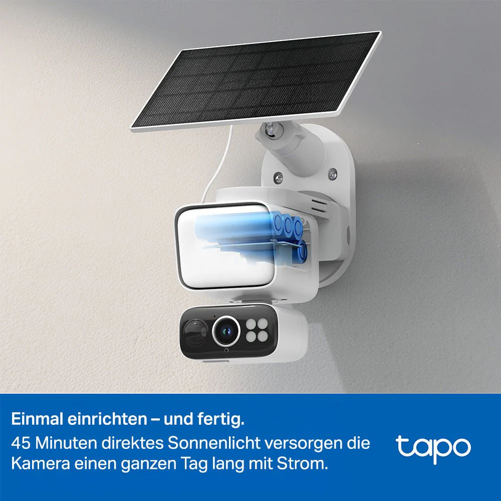 2K 3MP 360° 800-Lumen Solarbetriebene Flutlicht Kamera | Tapo C615F KIT - Image 8