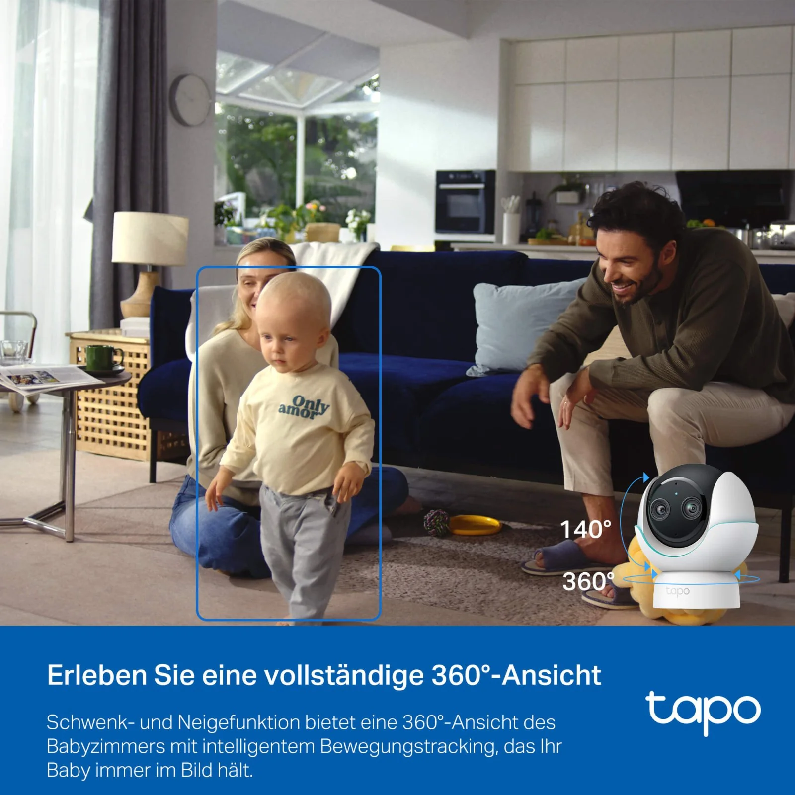 2K 4MP Dual-Objektiv 360° Baby Kamera | Tapo C840 - Image 7