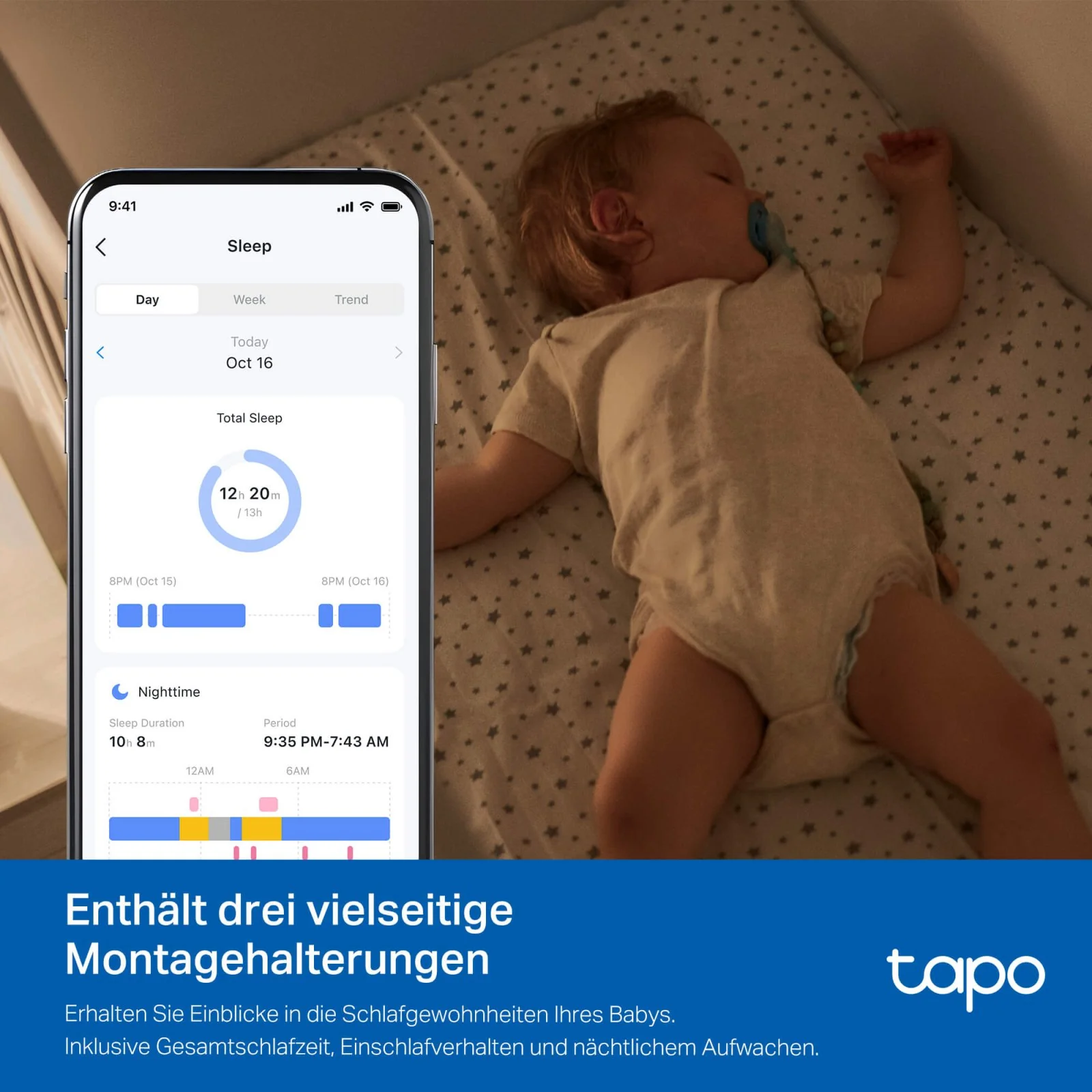 2K 4MP Dual-Objektiv 360° Baby Kamera | Tapo C840 - Image 8
