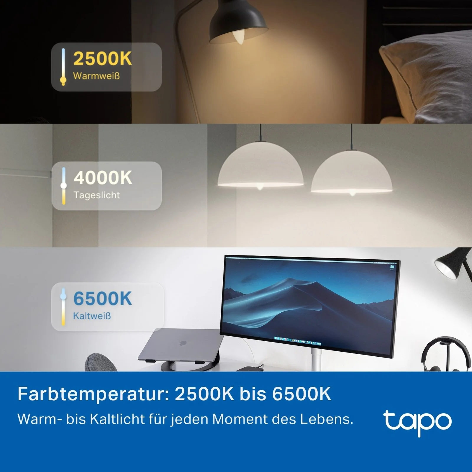 E14 & 470 Lumen Tapo L430C(2er-Pack) | WLAN Glühbirne mehrfarbig - Image 4