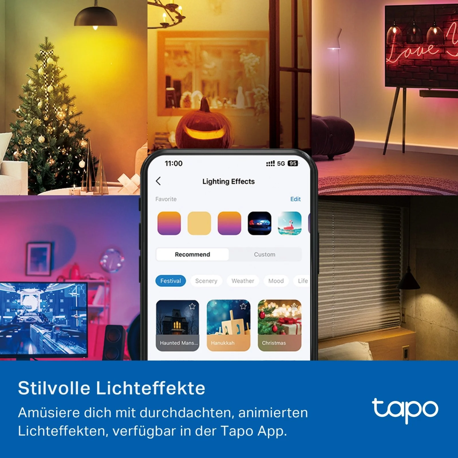 E14 & 470 Lumen Tapo L430C(2er-Pack) | WLAN Glühbirne mehrfarbig - Image 6