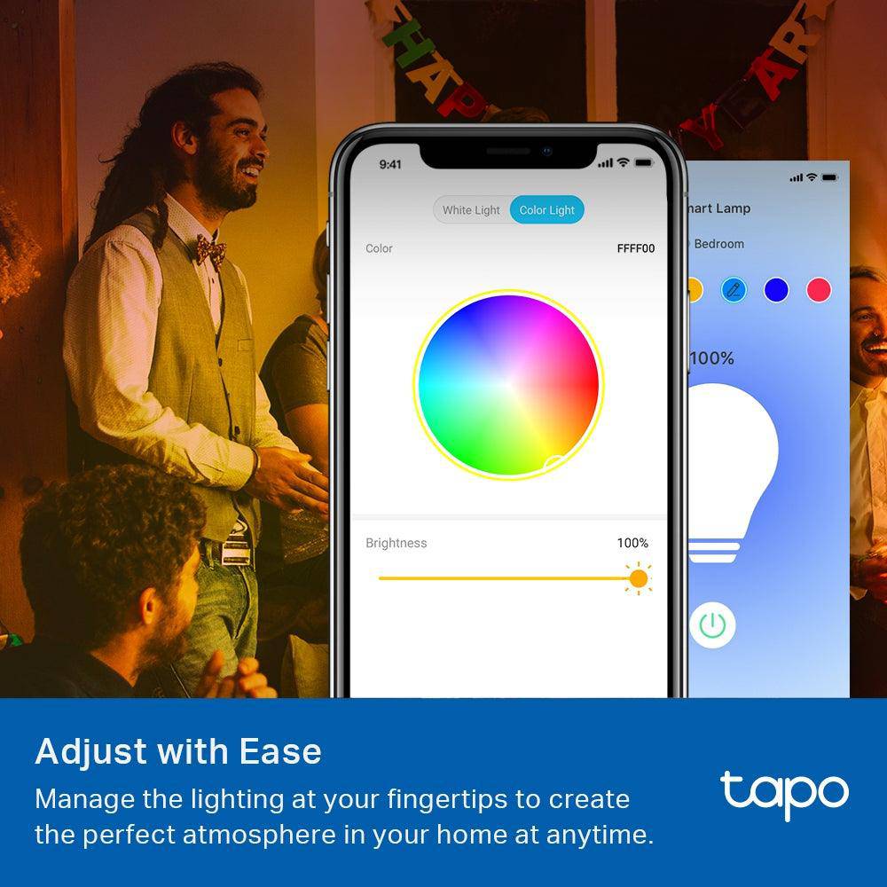 E27 & 806 Lumen Tapo L530E(4er-Pack) | WLAN Glühbirne mehrfarbig - Image 3