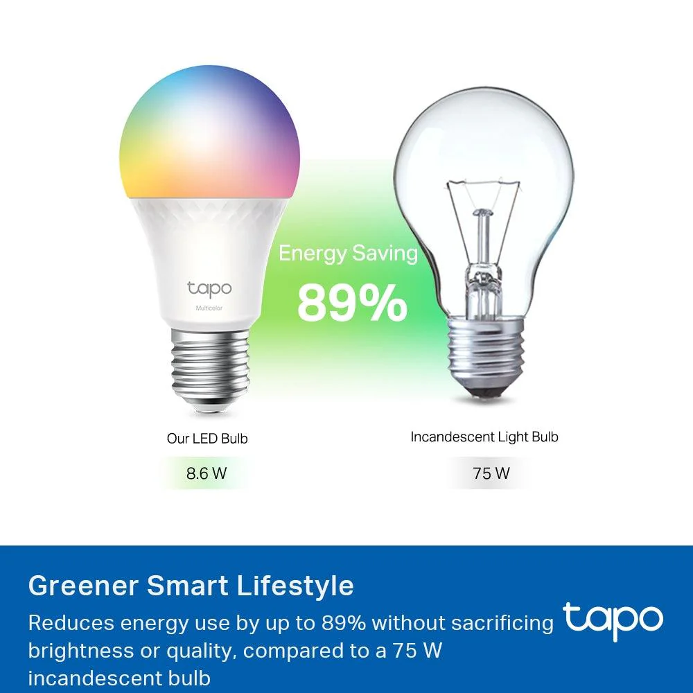 E27 & 1055 Lumen  Tapo L535E | WLAN Glühbirne  mehrfarbig & Matter zertifiziert - Image 9