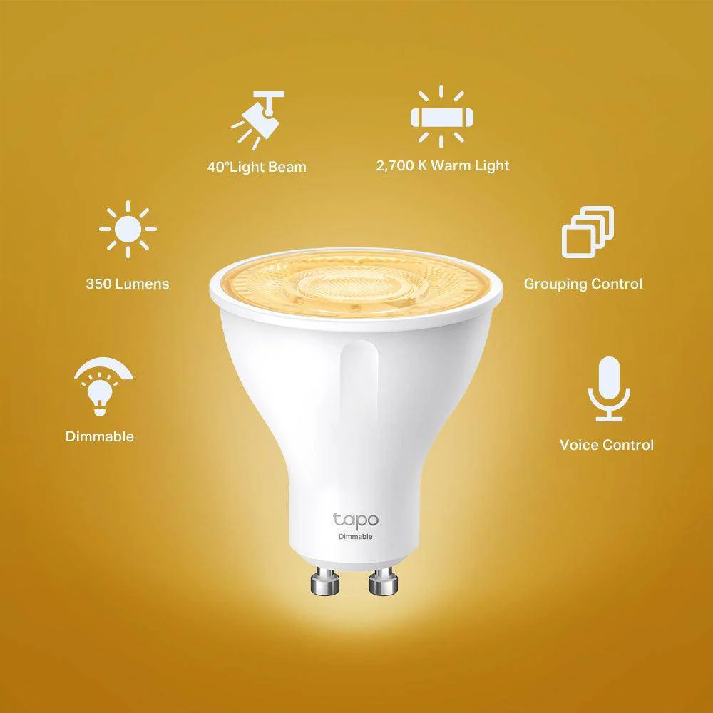 GU10 & 350 Lumen Tapo L610 | WLAN Spotlight Warmes Licht - Image 5
