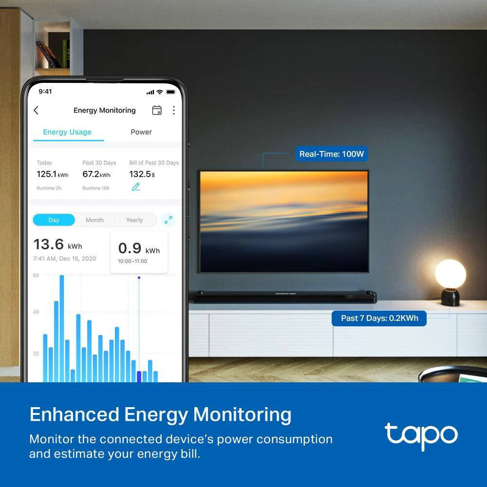 Tapo P115(4er-Pack) | Nano design WLAN Steckdose Energieüberwachung - Image 3