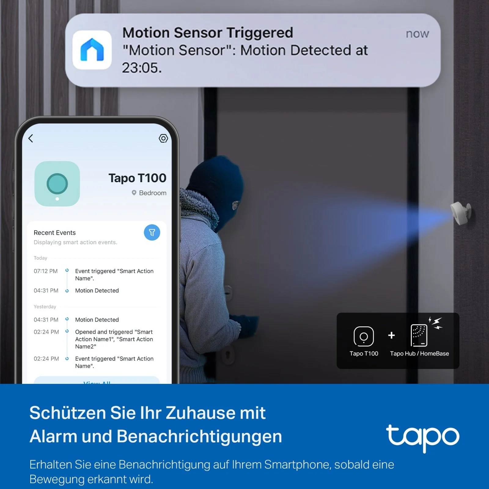 Tapo T100 | Smart Bewegungsmelder mit sofortigem Alarm - Image 5