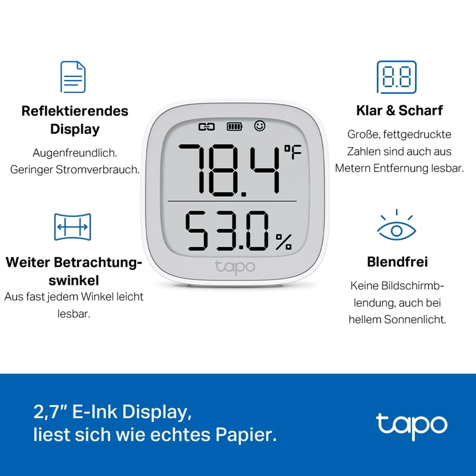 Tapo T315 | Smart Temperatur- und Feuchtigkeitsmonitor mit eingebauten Display - Image 6